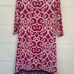 Chico's Travelers by Women’s 0 Pink Patterned Slinky Stretchy Dress Photo 3