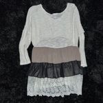Bellamie Boutique Sweater with Sheer & Lace Layers Photo 6