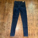 American Eagle  hi-rise distressed 2 long dark wash jeggings Photo 2