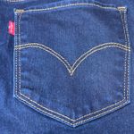 Levis 725 High Rise Bootcut Jeans Womens 28 Blue Dark Wash Denim Classic Modern Size 28W Photo 13