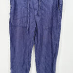 Tommy Hilfiger  Striped Linen Blend Pants Drawstring Waist Casual Trousers Large Photo 0