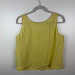Eileen Fisher Yellow 100% Irish Linen Tank Top Sz 1X Coastal Lightweight Resort Photo 1