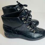 Aerosoles  Y2K Black Frankie Hi Top Combat Moto Style Sneaker Boot Size 8.5 Photo 3