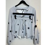 Long Sleeve Pajama Two Piece Shorts and Top Soft Pajama Set Size Small Purple Photo 2