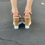 Tan/Natural Cork Platform Wedge Tan Size 7 Photo 2
