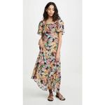 Rachel Pally $325 Women's Blue Sheer Long Eden Floral Maxi Dress Size 3X NWT Photo 2