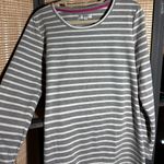 Kenar  Gray and White Striped "Sweatshirt" Dress Photo 2