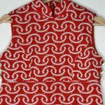 Vtg 60s Mod Go Go Shift Dress Orange Psychedelic Side Slit Gale Mitchell READ SZ Size XS Photo 2