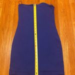 ZARA blue Denim Strapless Bodycon Mini Dress Photo 10
