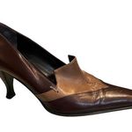 Altariva Two Tone Leather Dress Pump, Sz EU 38 Brown Photo 0