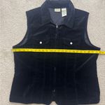 st. john's bay  Velvet Black Zip-Up Vest Photo 2