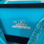 Under Armour Teal Cold Gear Hooded Long Sleeve Active Sporty Top ~ Size M Photo 4