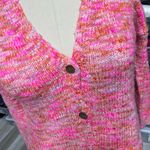 Neon Knit Cardigan XL Pink Photo 1