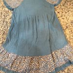 Umgee  Blue and Cream Patterned Mini Dress Photo 5