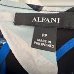 Alfani  Women’s Pull On Polyester Spandex Blouse Blue Size S Photo 6