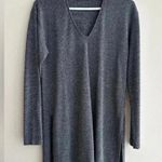 ZARA Grey and Silver Tunic Sweater, Long Sleeve Gothic Blouse, Size Medium Photo 0