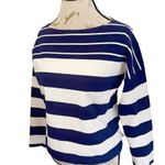 J.Crew  Blouse Coastal Minimalist Striped Top Long Sleeve Nautical yacht Sz XS Photo 3