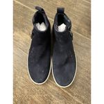 Ecco Women's Soft 7 Zip Bootie size 4 4 1/2 nubuck leather black Suede Photo 2