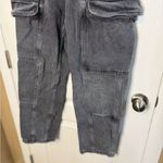 Simple Society Women's Gray Wide Leg Cargo Pants Photo 4