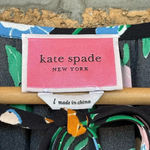  NEW YORK KATE SPADE Floral Garden Tulip Dress In Black LARGE Photo 6