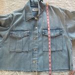 AGOLDE  NYX Denim Shirt Jacket XS Realm Light Wash Jeans Photo 5