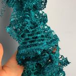 Handmade Green Frilly Scarf Photo 1