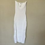 House Of CB House‎ of CB Oriana WHITE RIBBED KNIT STRAPLESS MIDI DRESS NWOT size L Photo 7