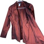 Vintage Dawn Joy Fashions metallic maroon blazer‎ Size 4 Photo 3