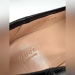 Gucci Jordaan Horsebit Web Sylvie Black Leather Moccasin Women Loafers EU 41.5 Photo 8