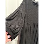 Vibe Black Lace Flutter Sleeve Dress 1X Babydoll Textured Whimsigoth Women’s Photo 4