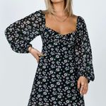 Princess Polly DELANEY LONG SLEEVE MINI DRESS BLACK size 10 nwot Photo 0