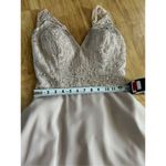 Adrianna Papell pink made of honor bridesmaid dress fancy classy elegant maxi Photo 8