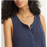 Anthropologie  Pilar Midi tank Dress blue new with tags small Photo 1