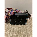 NEW Diophy Women's Vegan Leather Black Handbag w/ Aztec Guitar Strap Photo 10