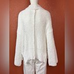 POL - Ivory/Oatmeal Loose Weave Cozy Cardigan Size Medium Photo 3