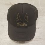 Minimale Animale 💕💕 The Firebird Mesh Trucker Hat Black/Gold One Size NWT Photo 6