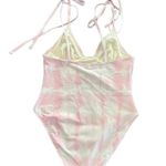 Solid & Striped NEW The Olympia One-Piece swimsuit size XS Pink & White Tie-Dye Photo 4
