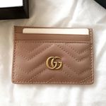 Gucci Authentic Dusty Pink  Marmont Cardholder Photo 0