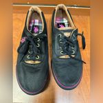 U.S. Polo Assn. Women's Black Sneakers with Pink Trim Photo 1