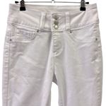 Blue Savvy White Stretch Denim High Waisted Skinny Jeans Juniors 5 or 27 Waist Photo 1