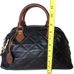 Ralph Lauren Black Leather Diamond Quilted Doctors Boston Duffle Bag Photo 10