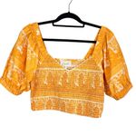 Cleobella Everly Coastal Orange Tiered Ruffle Boho Midi Skirt & Top Co-ord M/L Photo 2