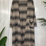 LuLaRoe  Ombre Heather Striped Sarah Duster Cardigan size S Small Photo 0