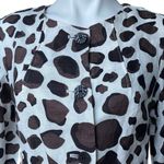 Live a Little LAL  Animal Print Linen Jacket, Sz L Photo 7