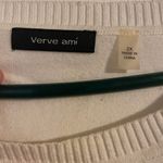 Verve Ami  White Asymmetrical Long Sleeve Sweater Size 2X Tunic Boho Minimalist Photo 4