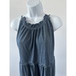 ASOS NWT  Design Short Tiered Denim Look Knit Tie Dress, Sz: 8 (b26) Photo 3