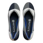 Rothy's  The Flat Round Cap Toe Slip On Shoes Plaid Black White Women's Size 6 Photo 2