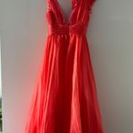 Mac Duggal Coral Ruffle Shoulder Gown Photo 9