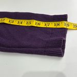 Croft & Barrow Women's Solid Purple
Cable-Knit Sweater 3/4 sleeve L Photo 10