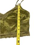 Boutique Women’s L Lace Trim Satin Camisole Tank Olive Green Y2K‎ Style Cropped Size L Photo 6